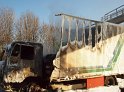 VU A 4 Rich Aachen AK West brannten LKW PKW P158